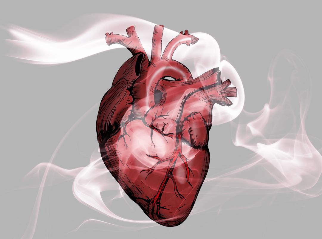 weed smoke heart